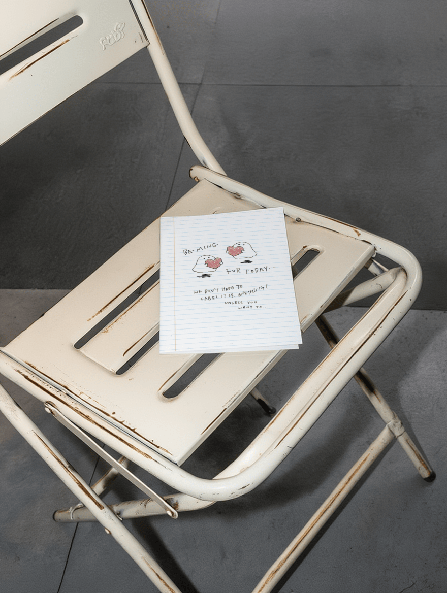 Be Mine For Today Card mockup 2