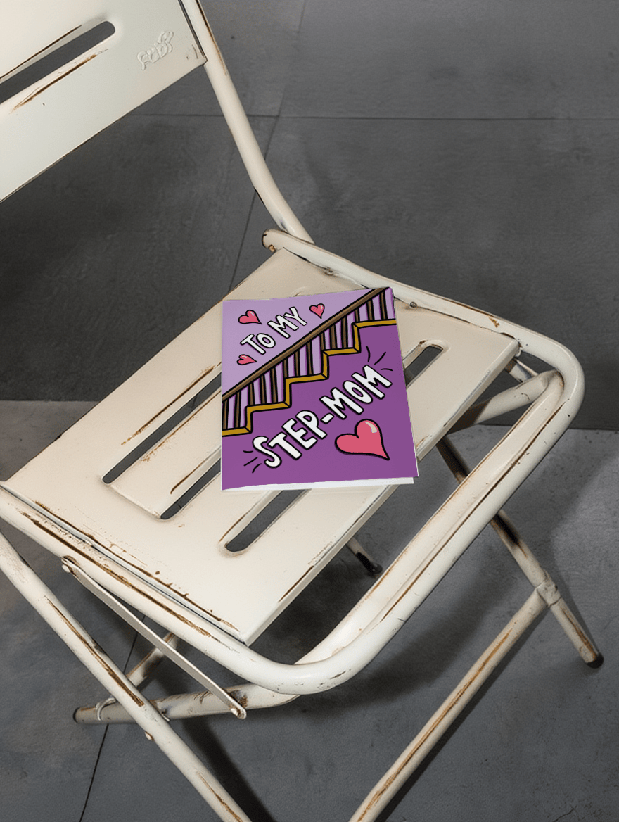 To My Step-Mom Card mockup 2