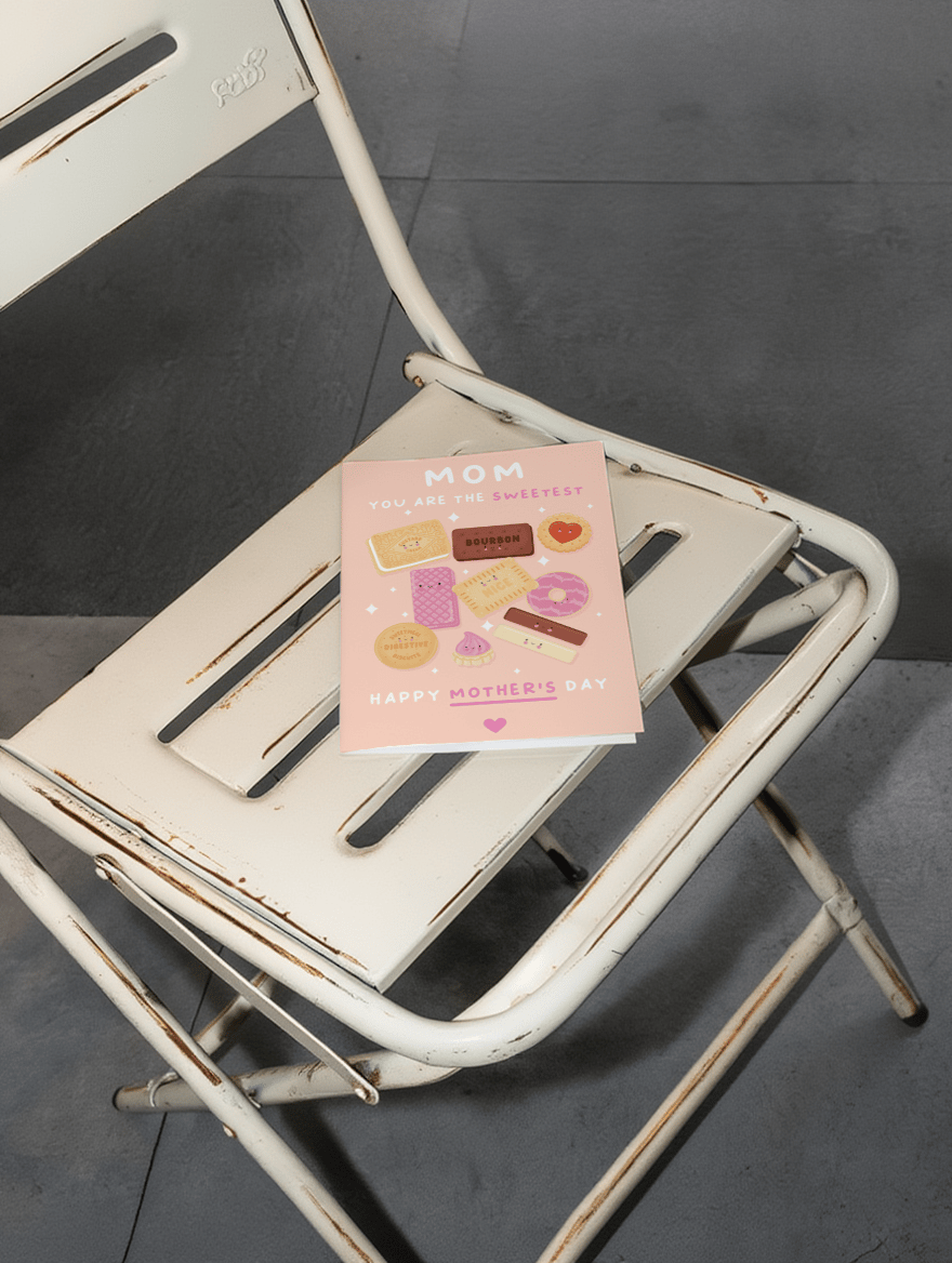 Sweetest Mom Biscuit Card mockup 2