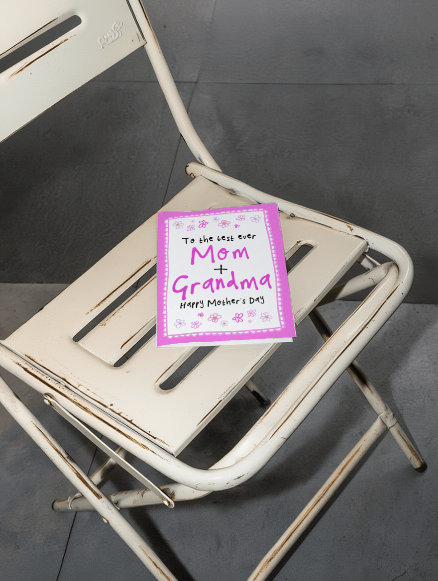 Best Mom and Grandma Mother's Day Card mockup 2