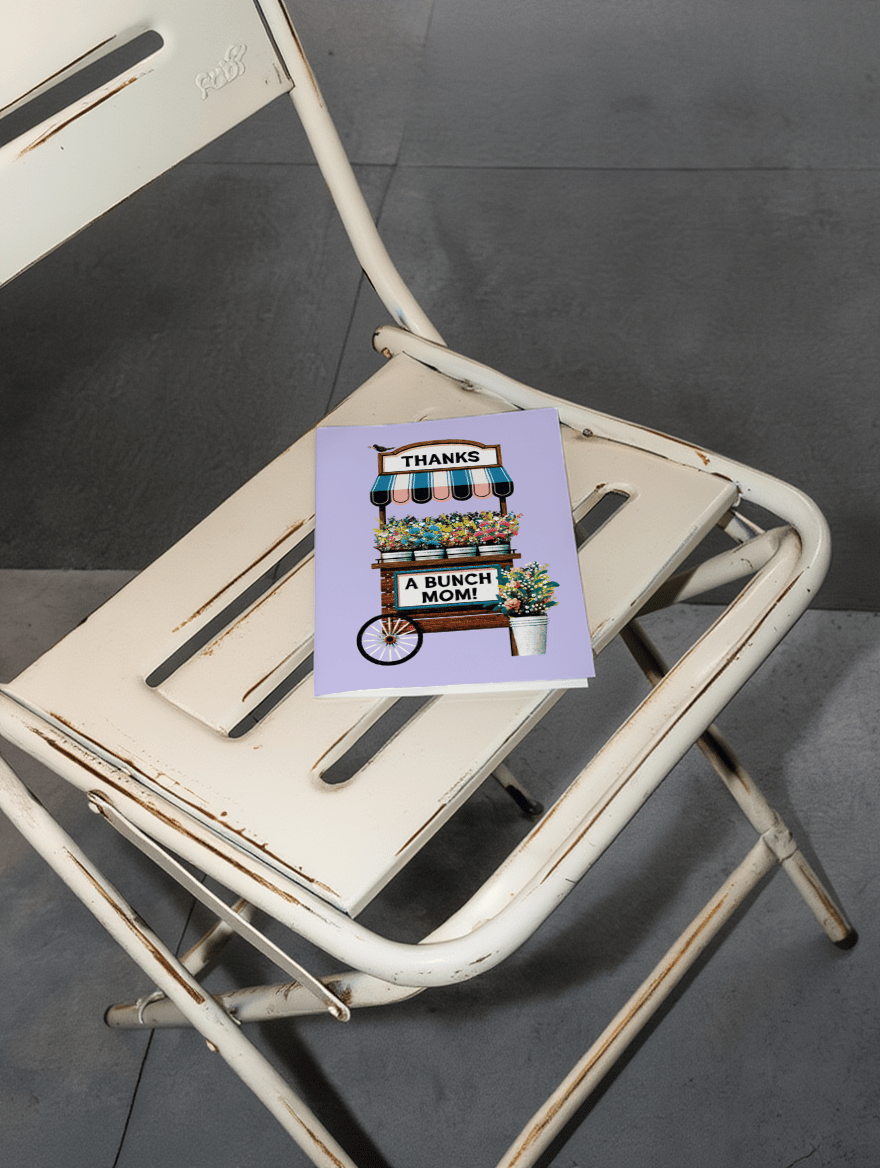 Thanks a Bunch Mom Card mockup 2