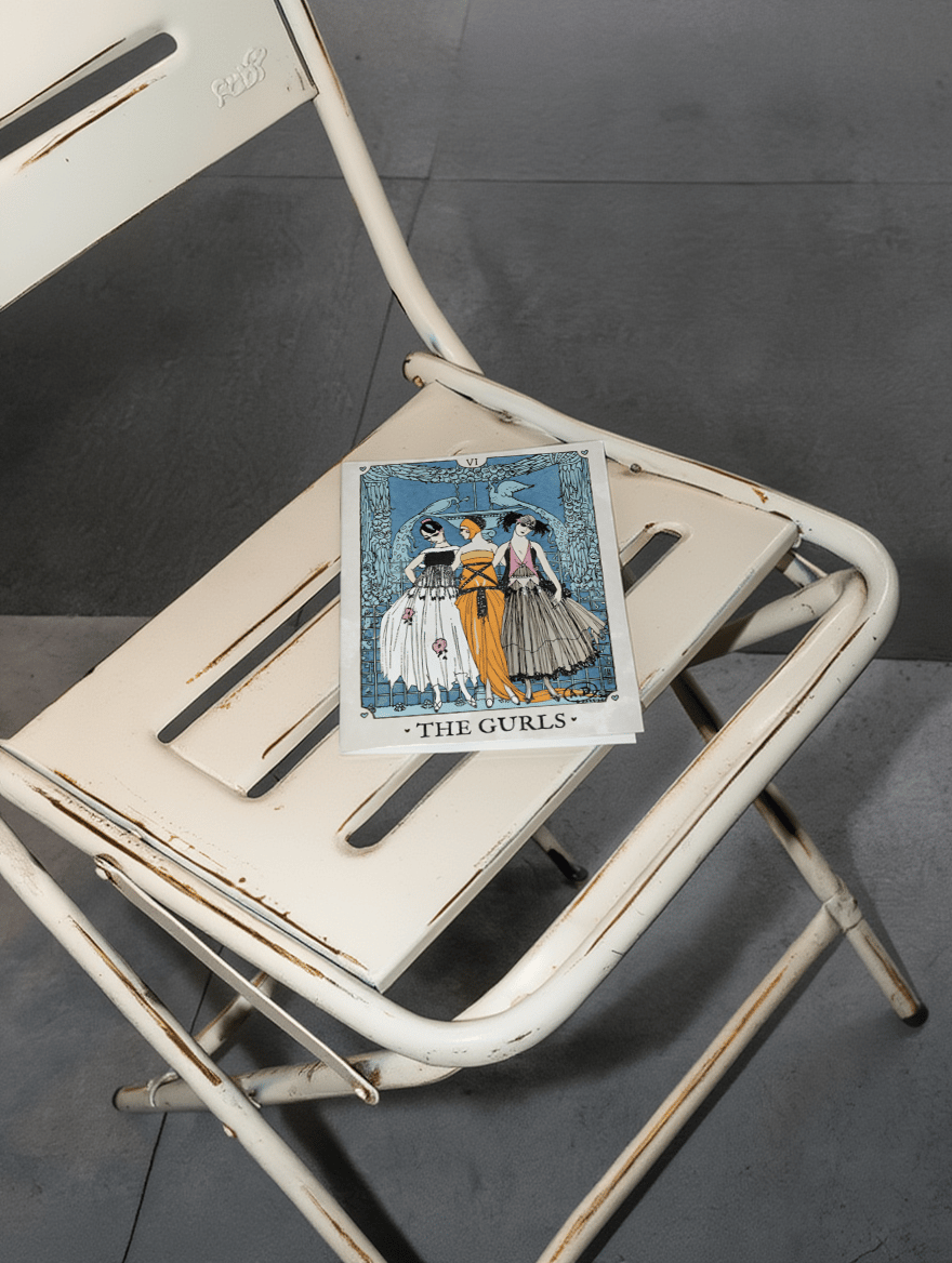 The Gurls Vintage Card mockup 2