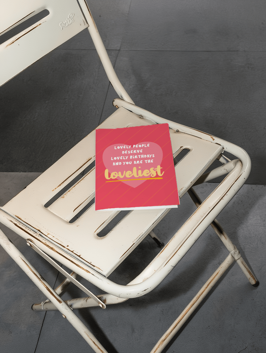 Lovely People Birthday Card mockup 2