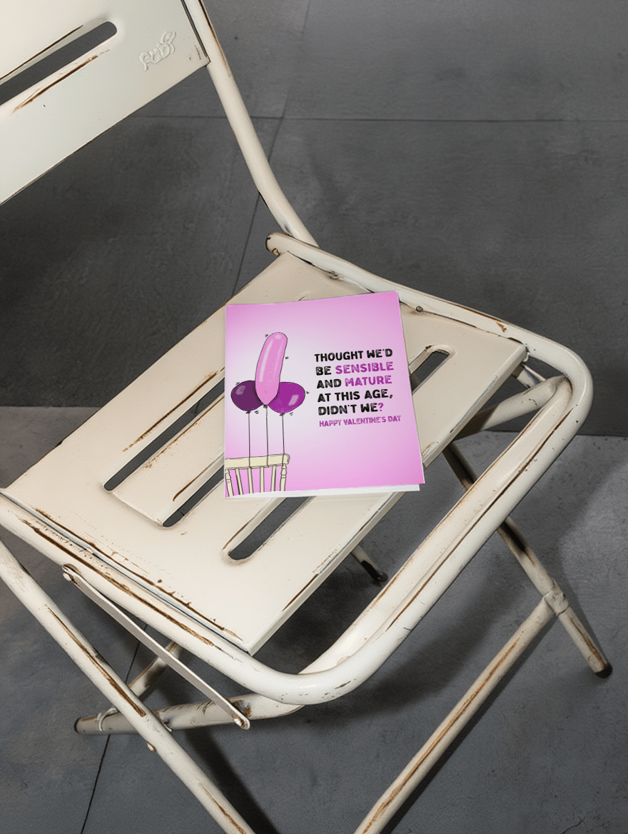 Sensible and Mature Valentine's Day Card mockup 2