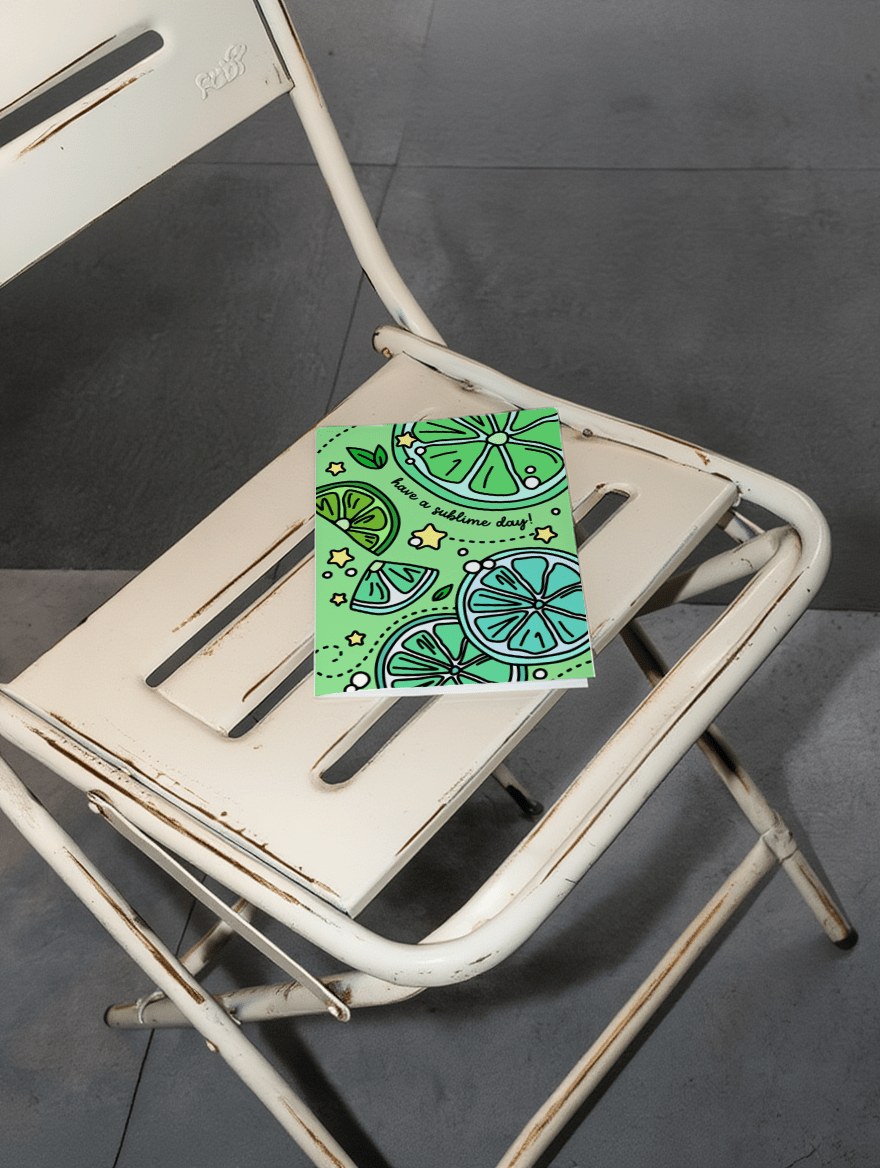 Sublime Day Lime Card mockup 2