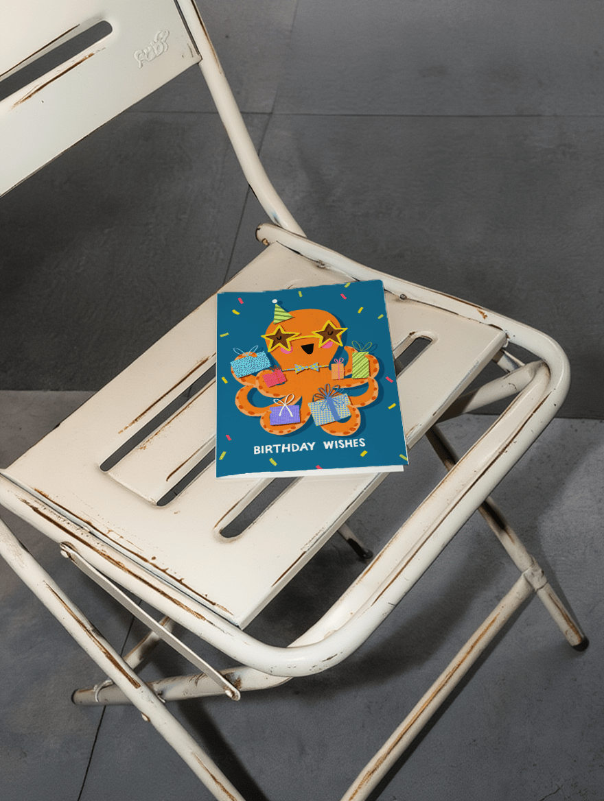 Octopus Birthday Wishes mockup 2