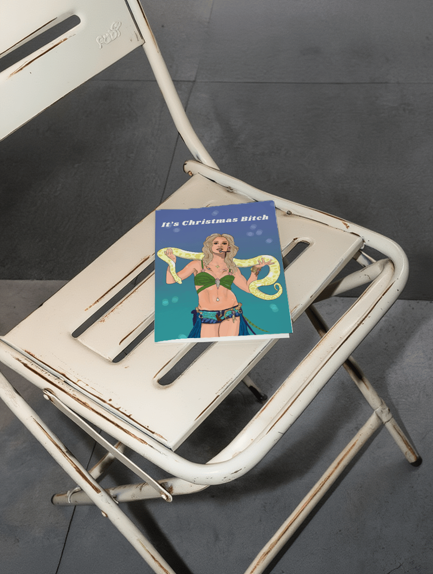 Britney Spears Snake Christmas mockup 2