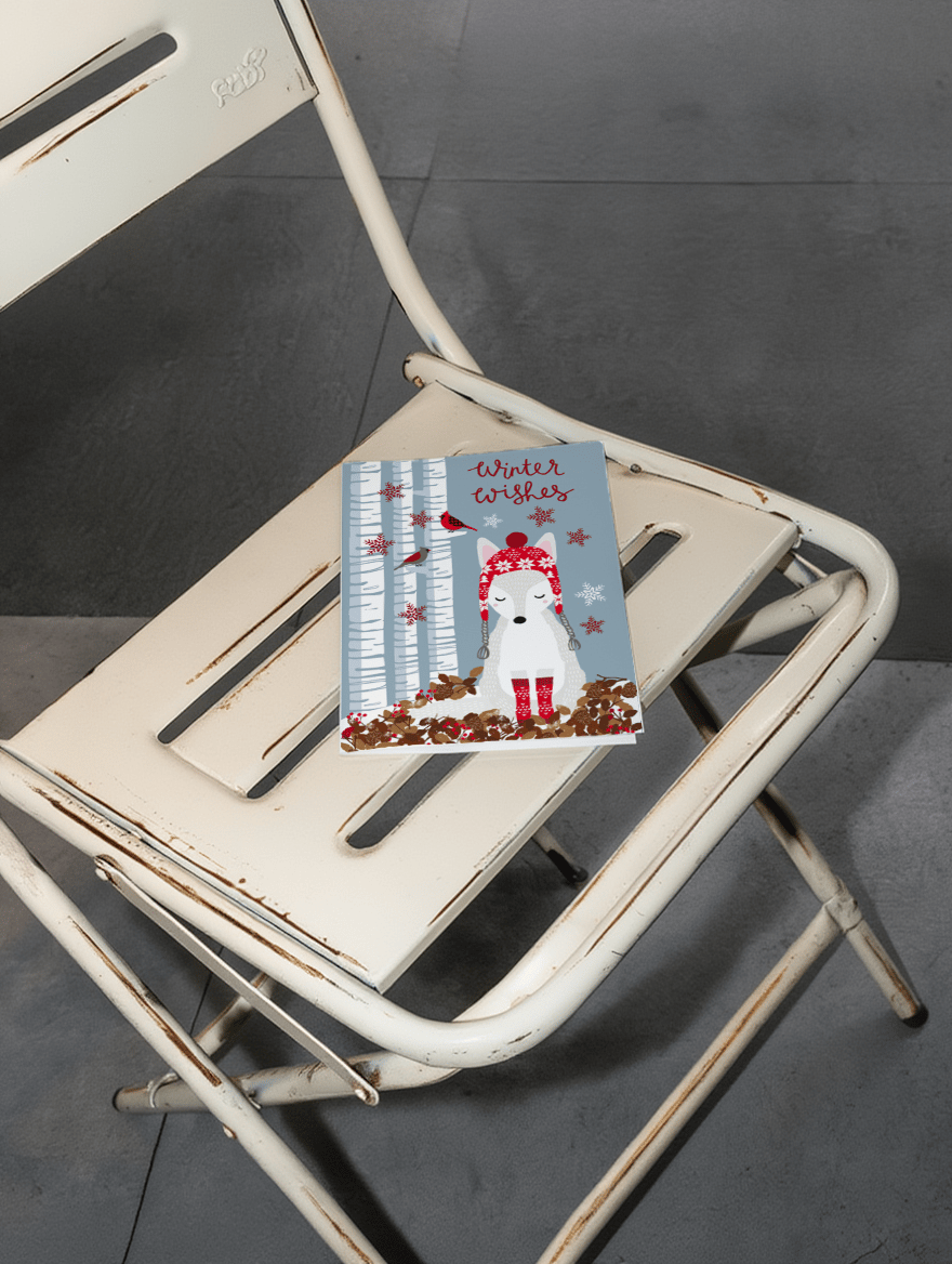 Winter Wishes Woodland Fox mockup 2