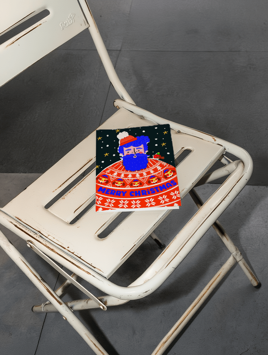 Festive Bearded Sweater Christmas mockup 2