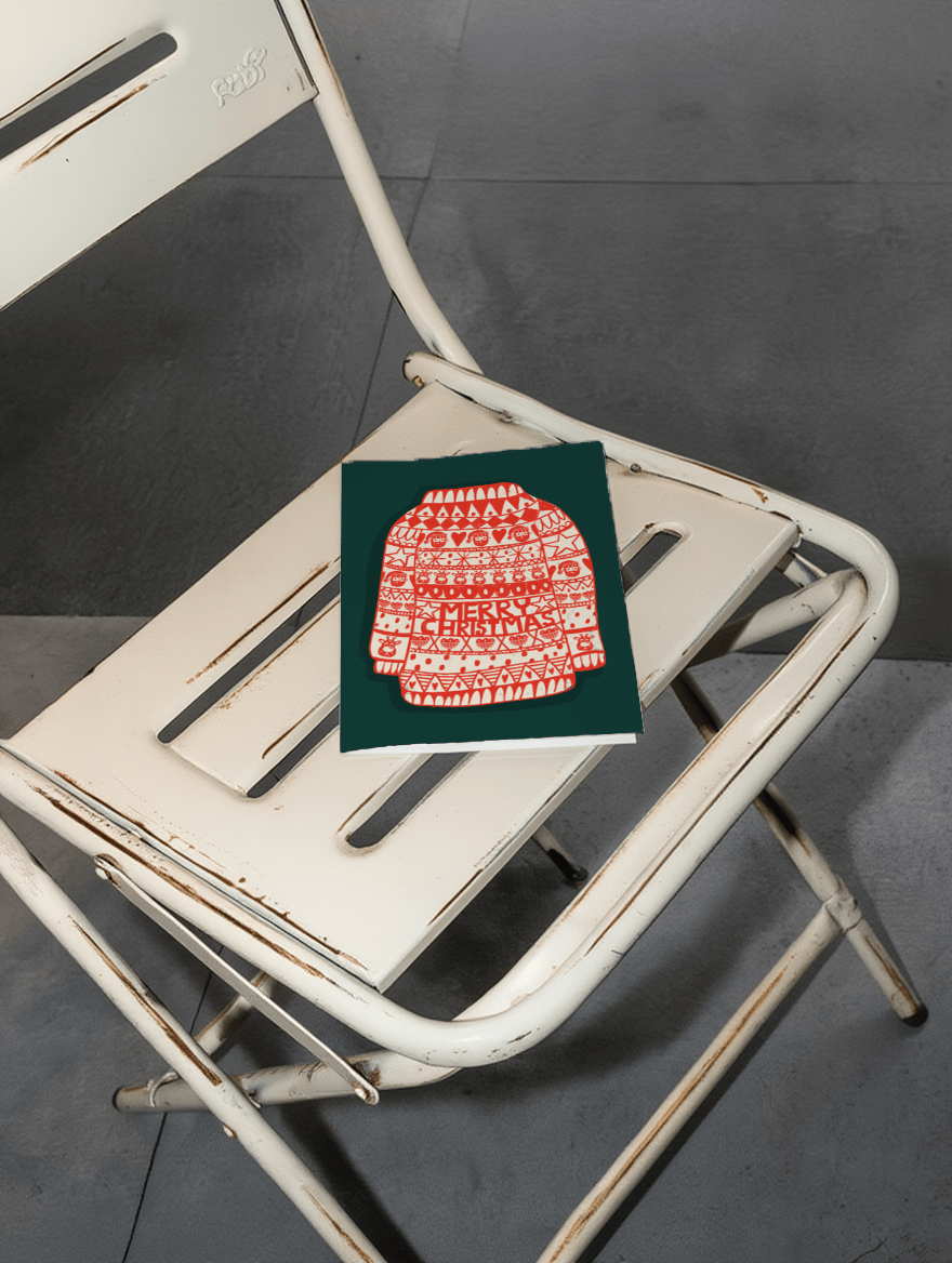 Festive Christmas Sweater mockup 2