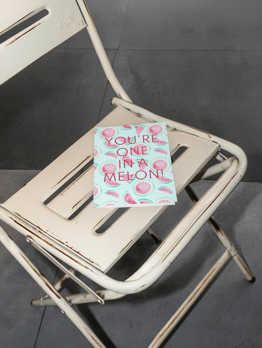 You’re One in a Melon Card mockup 2