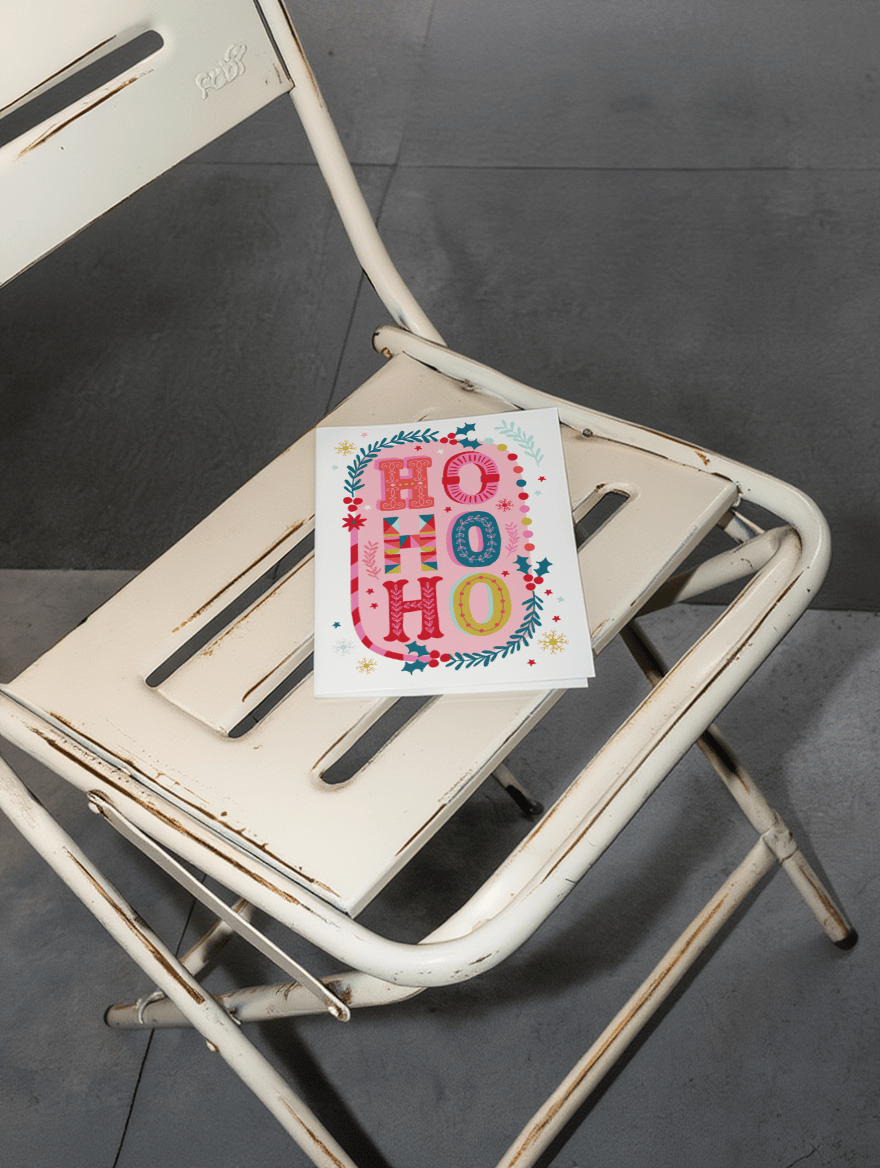 Festive Ho Ho Ho Christmas mockup 2