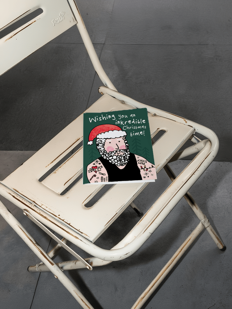 Inked-Up Santa Christmas mockup 2