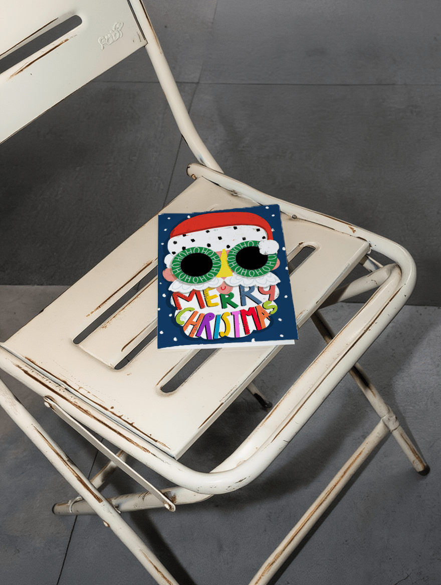 Retro Santa Glasses Christmas mockup 2