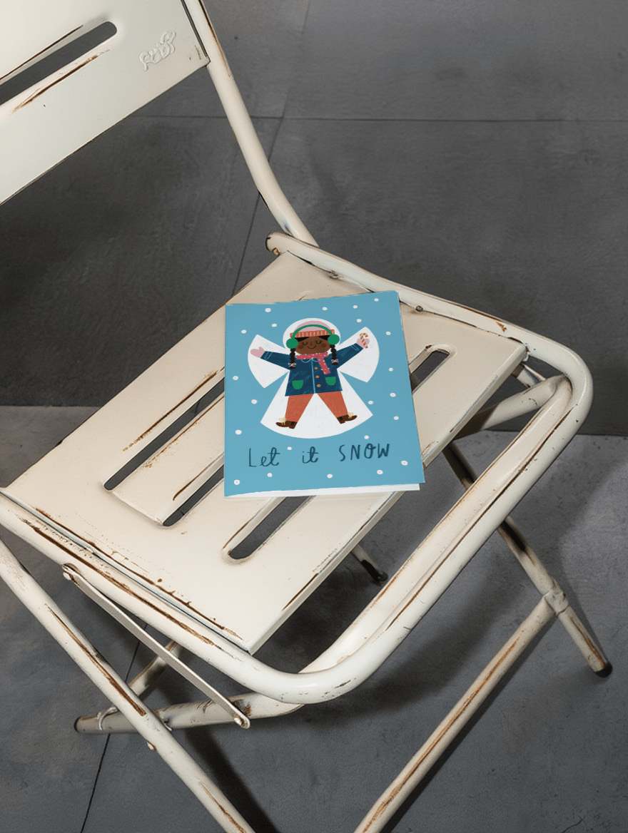 Let It Snow Angel mockup 2