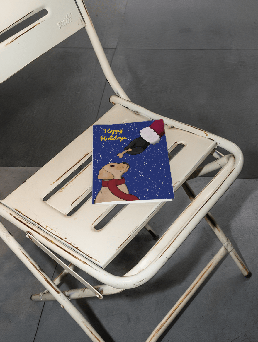 Festive Puppy Holiday mockup 2