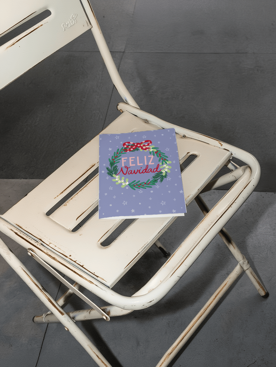 Holiday Wreath Greetings mockup 2