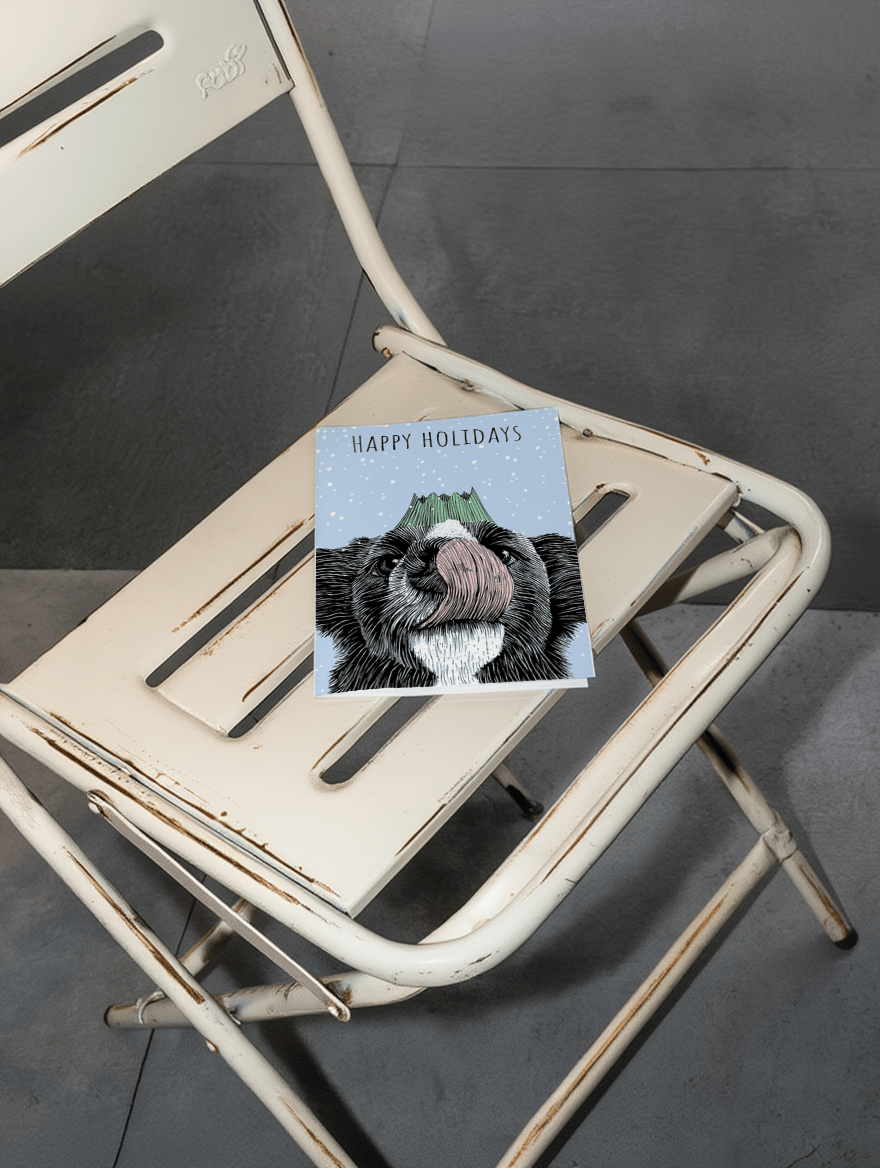 Snowy Pooch Holiday mockup 2