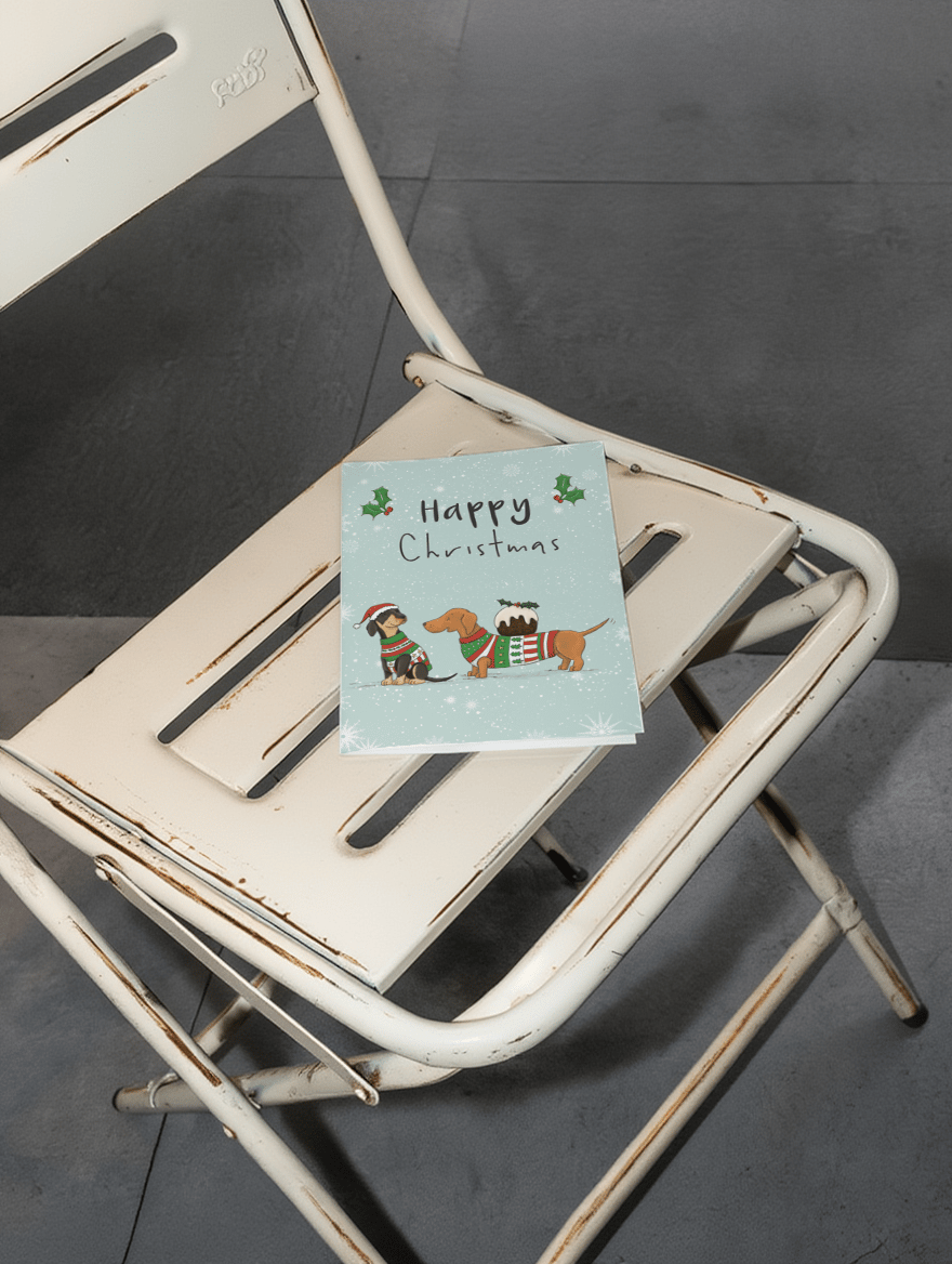 Christmas Dogs in Festive Sweaters mockup 2