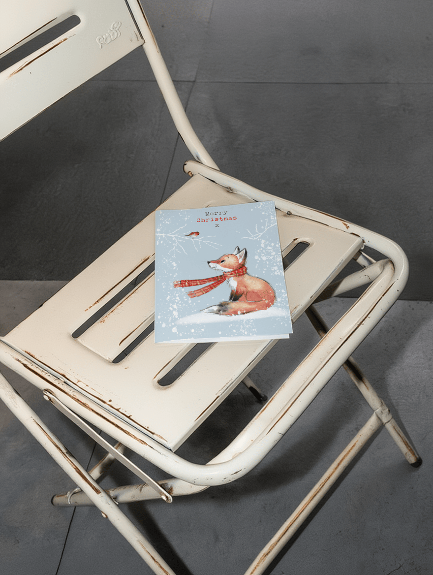 Merry Christmas Fox mockup 2
