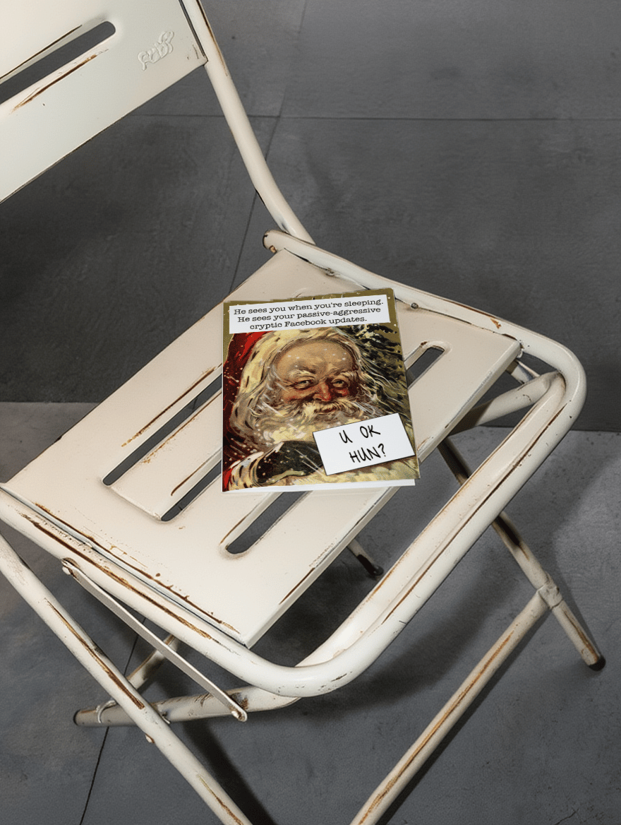 Santa's Watching You When You're Sleeping mockup 2
