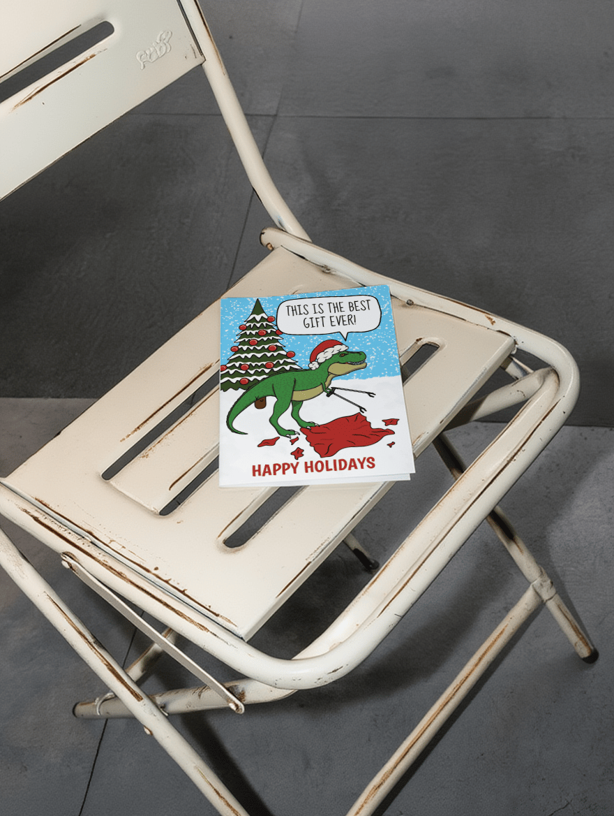 Dinosaur Christmas Gift mockup 1