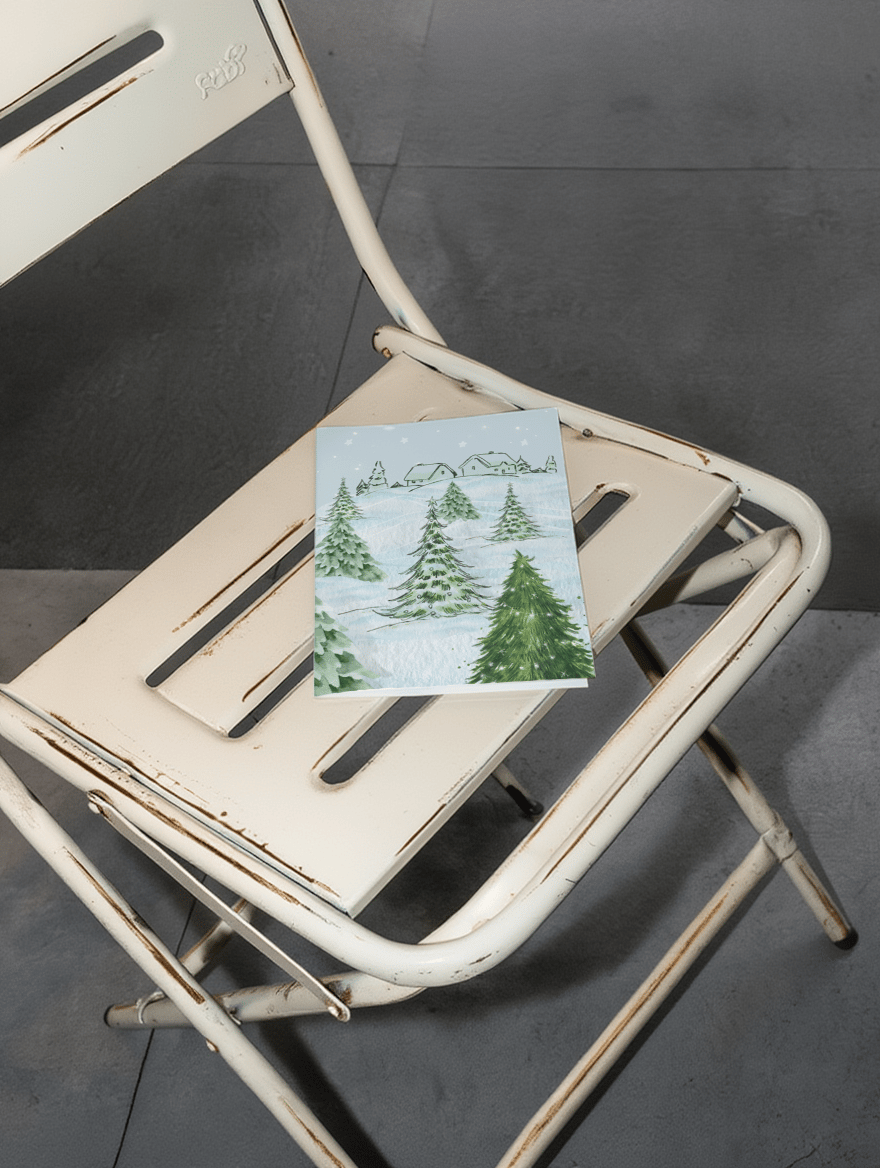 Winter Pine Trees mockup 2