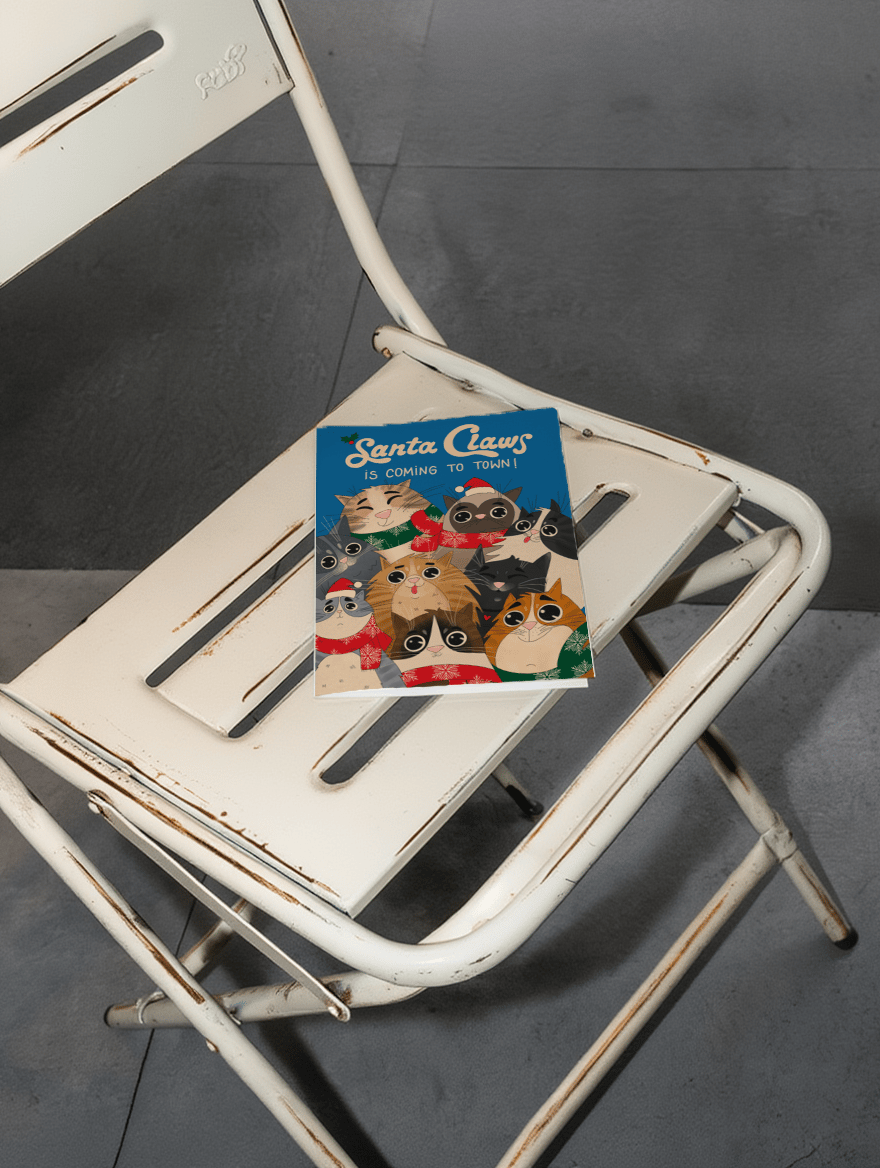 Santa Claws Christmas Cats mockup 2