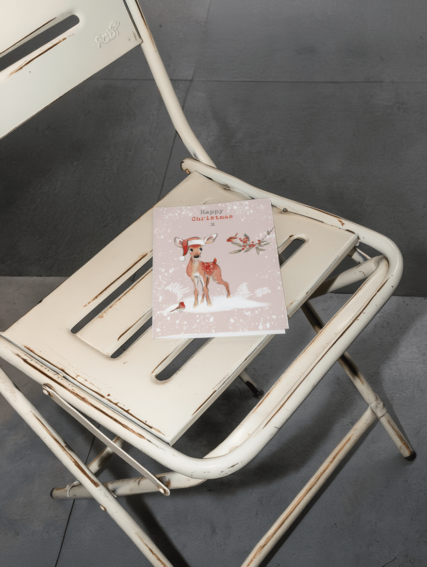 Happy Christmas Deer mockup 1