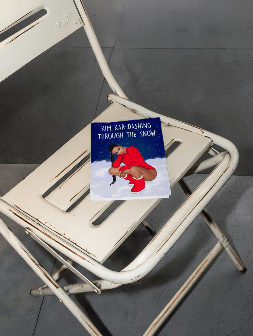 Kim Kar-Dashing Through the Snow mockup 2