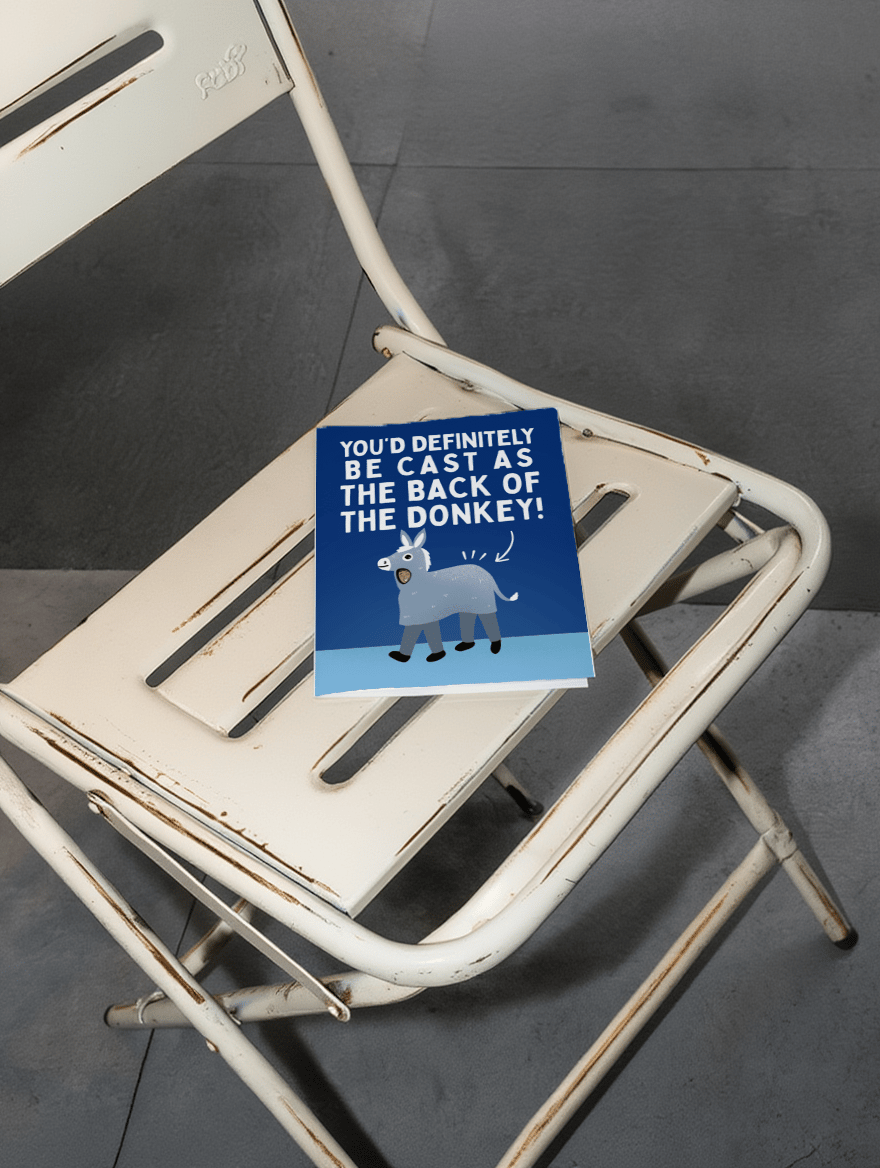 Cast as the Back of the Donkey! mockup 2