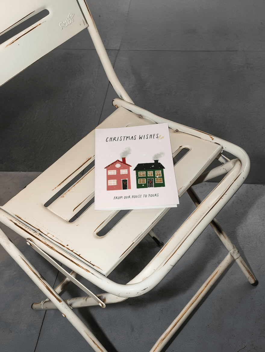 Christmas Wishes - From Our House to Yours mockup 2