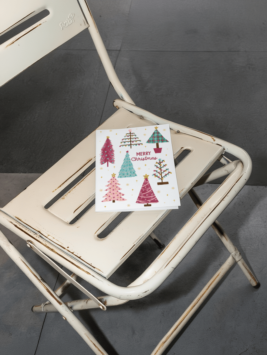 Whimsical Christmas Trees mockup 2