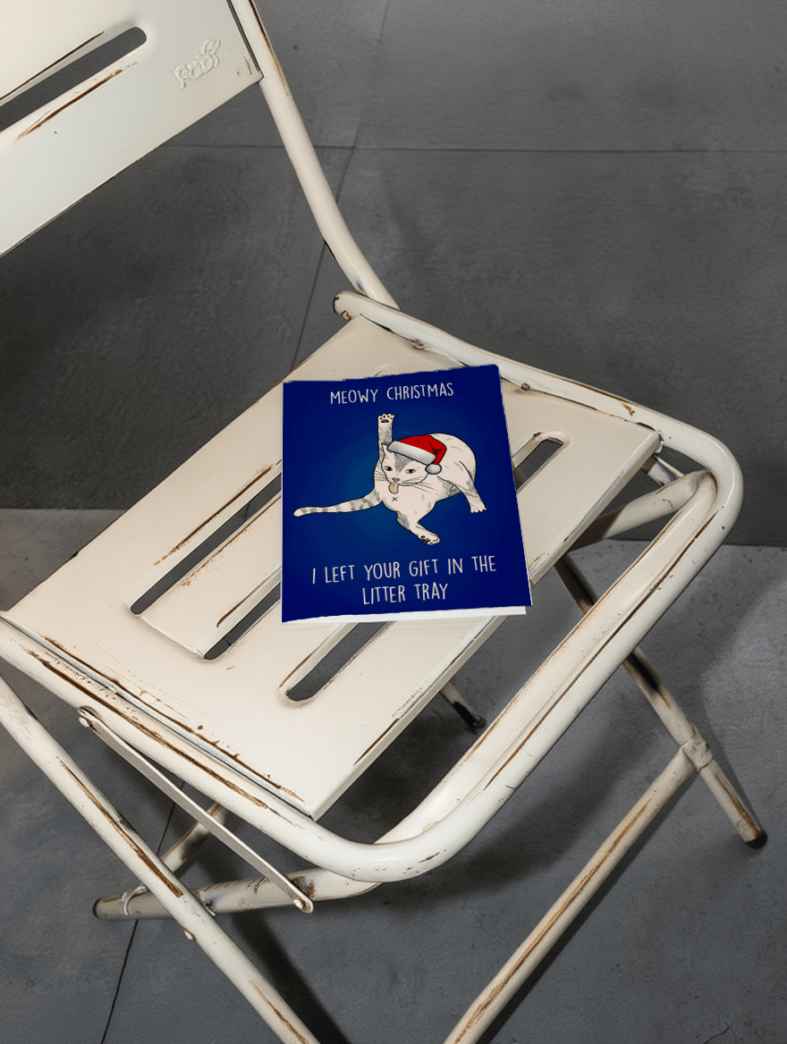 Meowy Christmas Litter Tray mockup 2