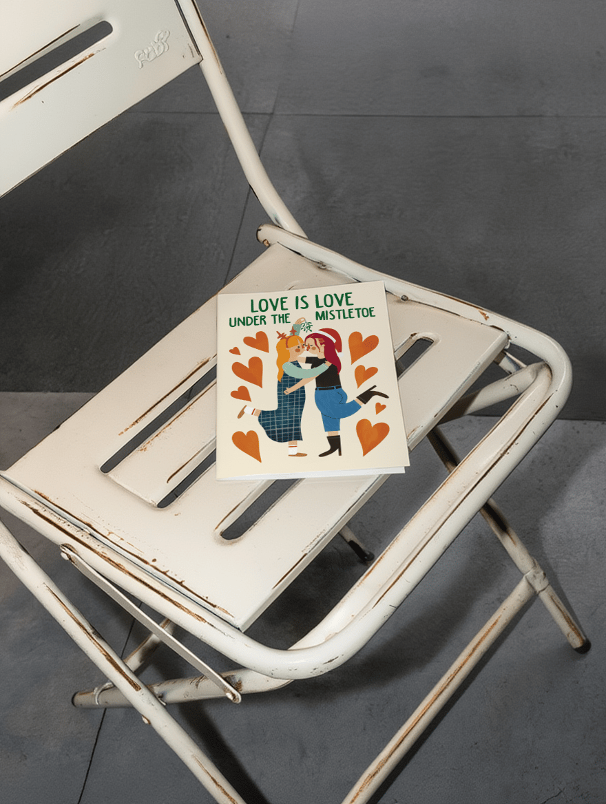 Love is Love Under the Mistletoe mockup 1