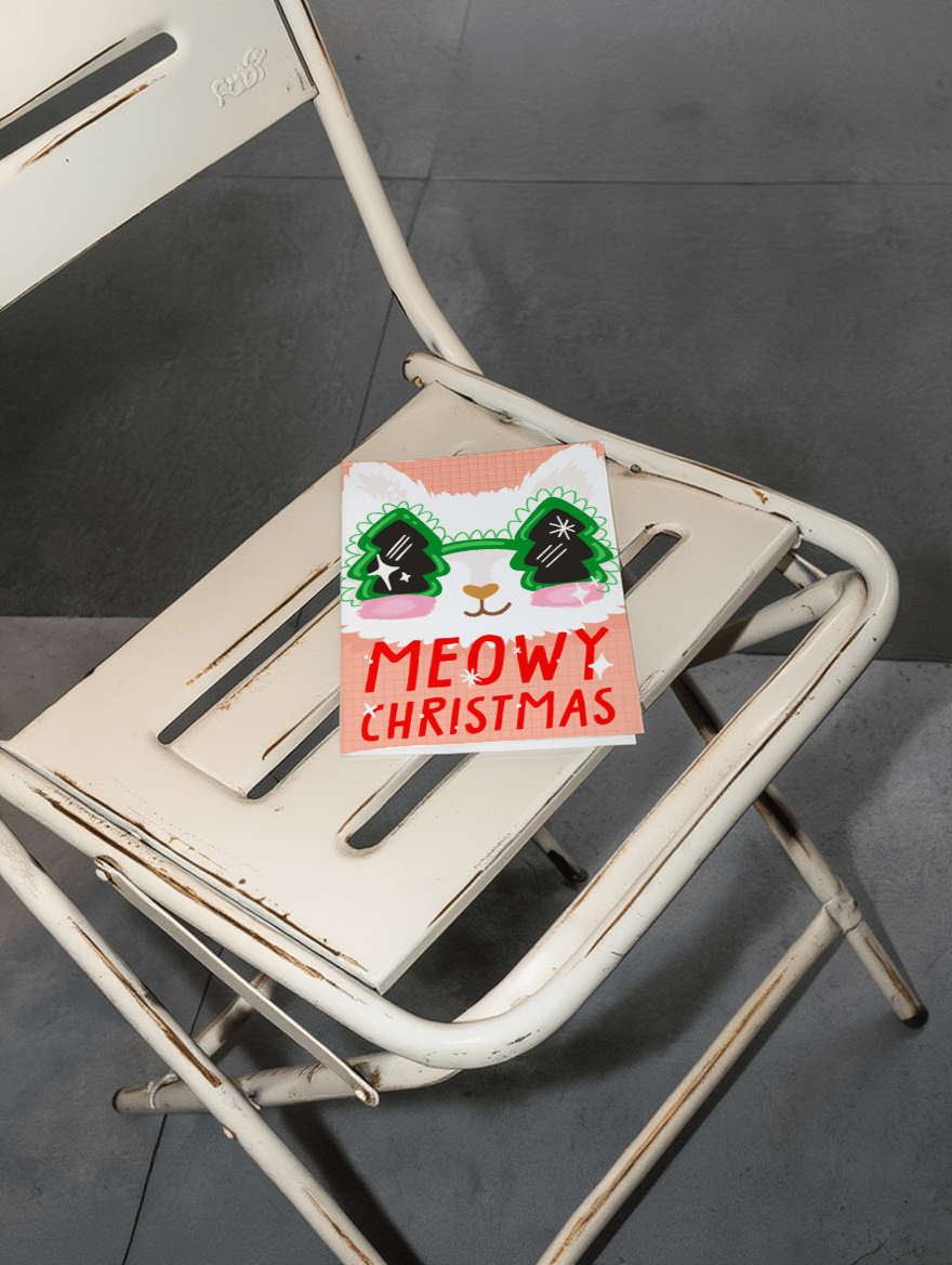 Meowy Christmas mockup 2