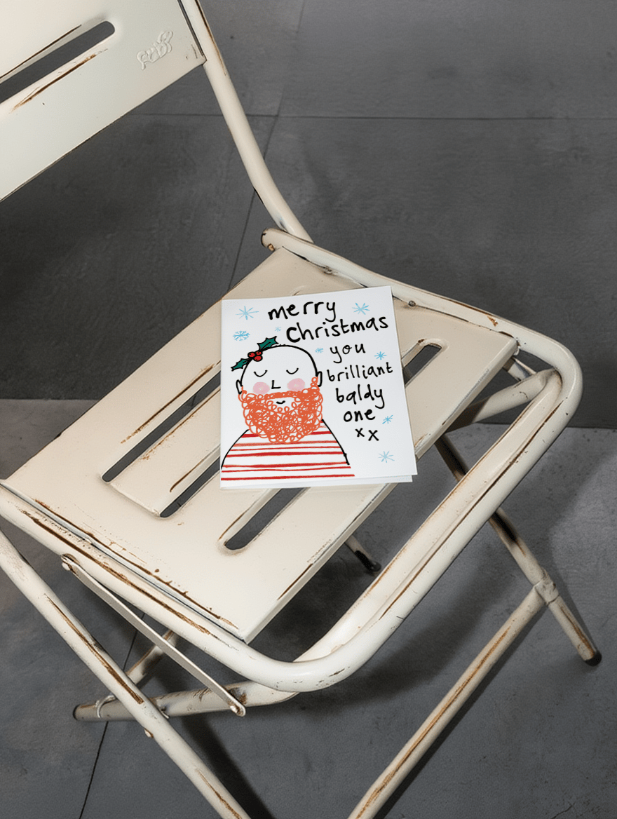 Merry Christmas You Brilliant Baldy One mockup 2