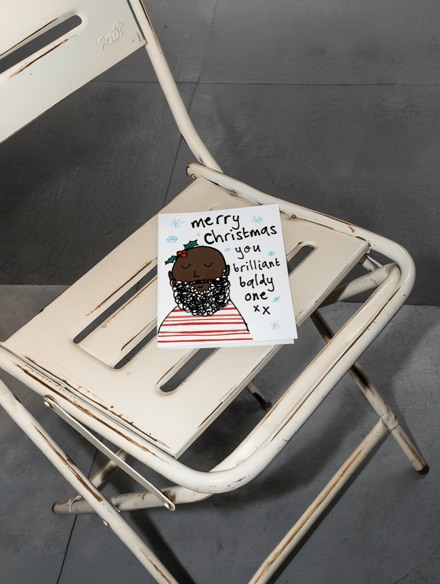 Merry Christmas You Brilliant Baldy One (Version 3) mockup 2