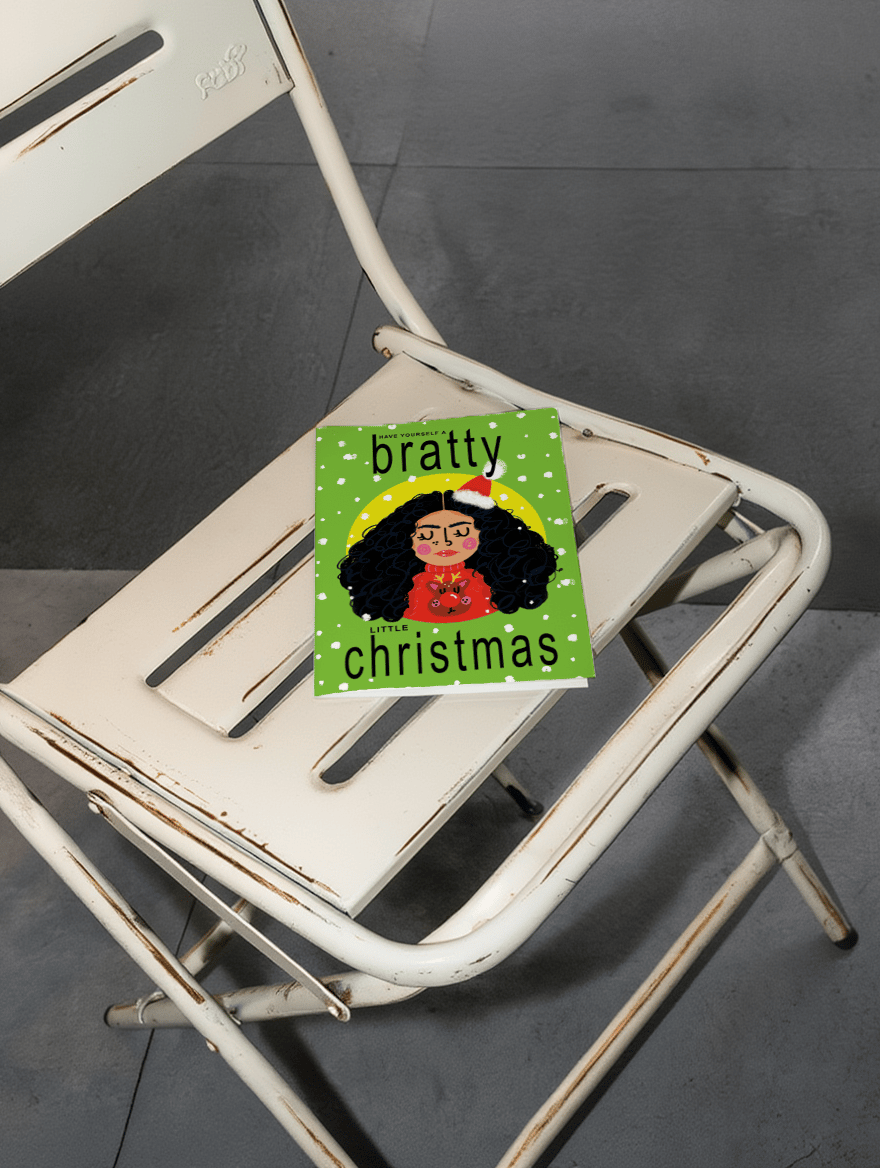 Bratty Christmas Card mockup 2
