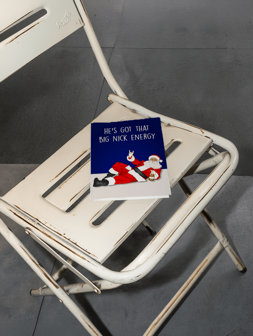 Big Nick Energy Card mockup 2