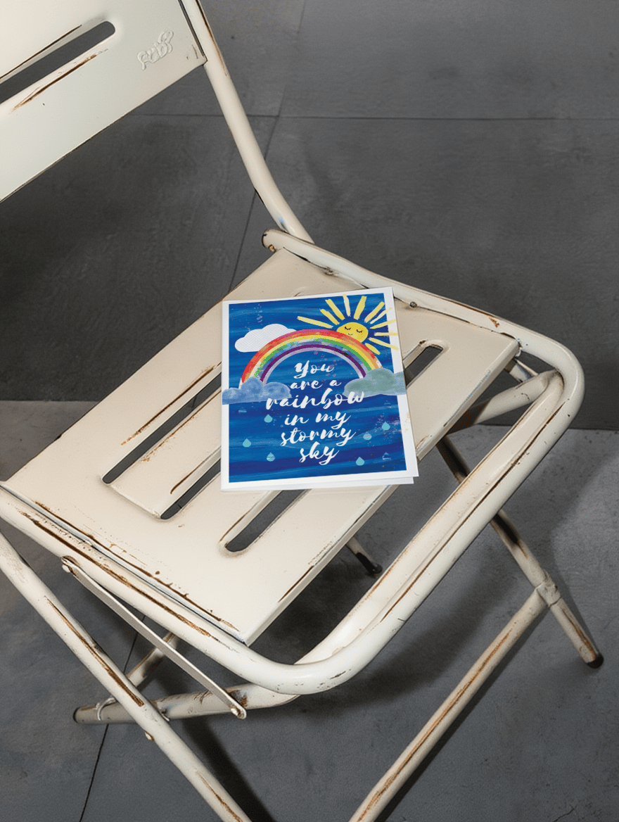 You Are a Rainbow in My Stormy Sky mockup 1