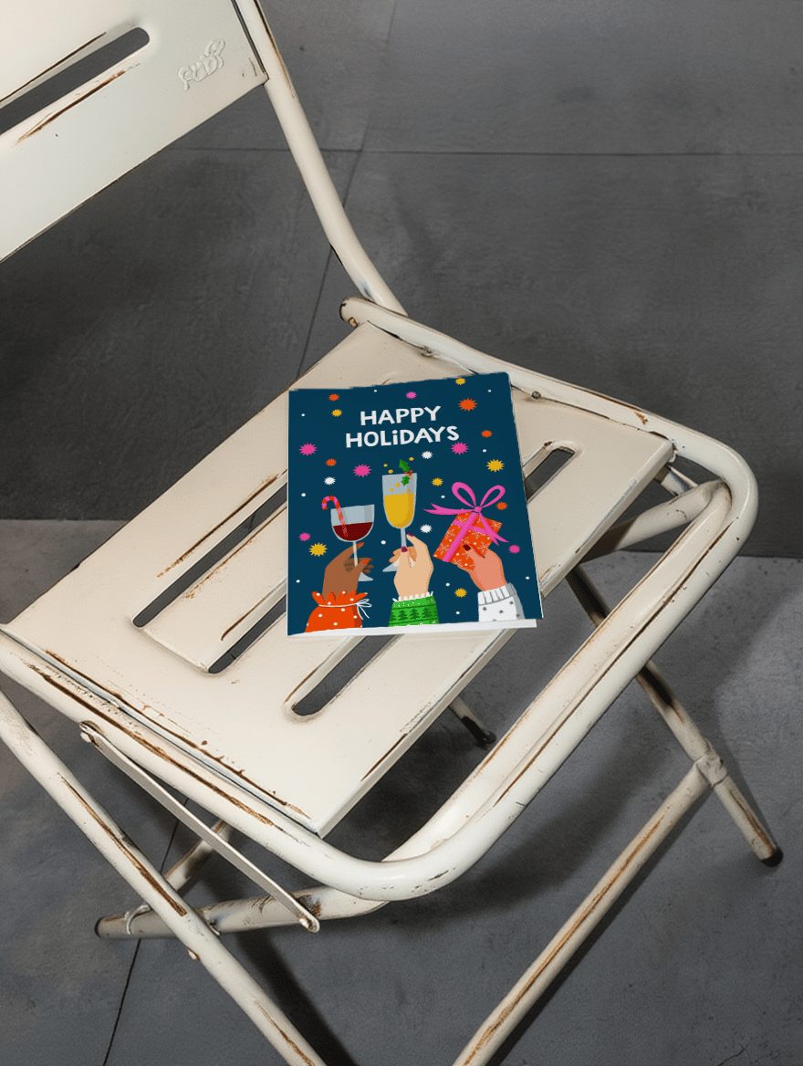 Happy Holidays Toast mockup 2