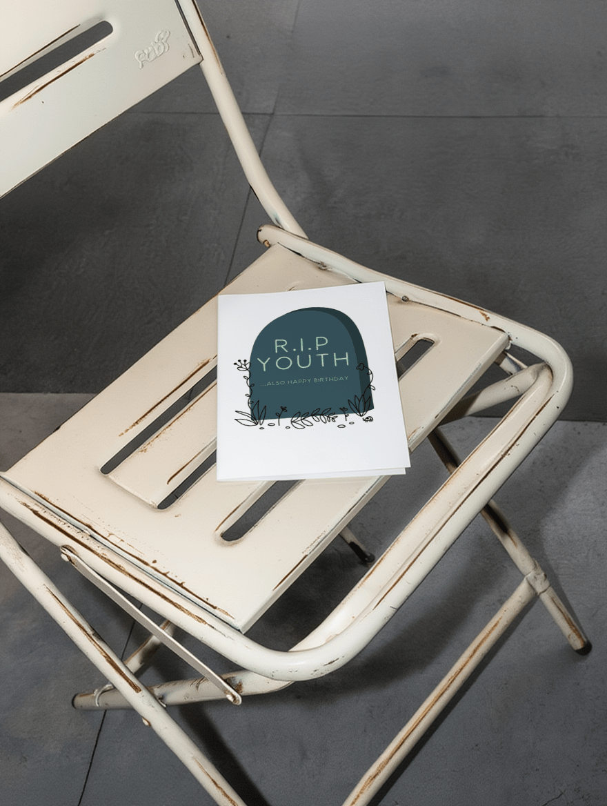 RIP Youth Birthday Card mockup 2