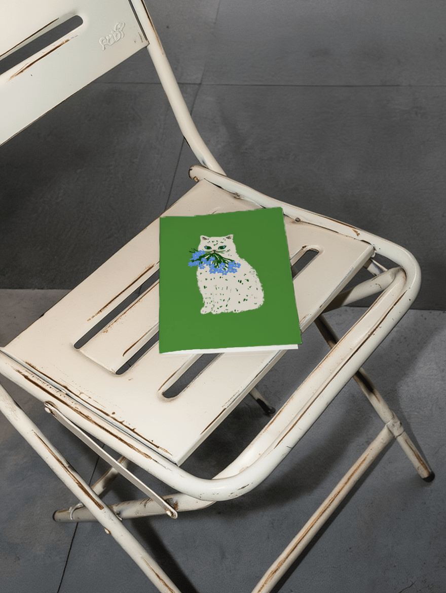 cat mother's day flowers mockup 2