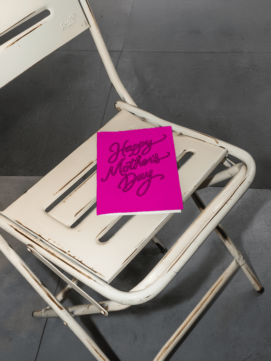 happy mother's day pink background mockup 2