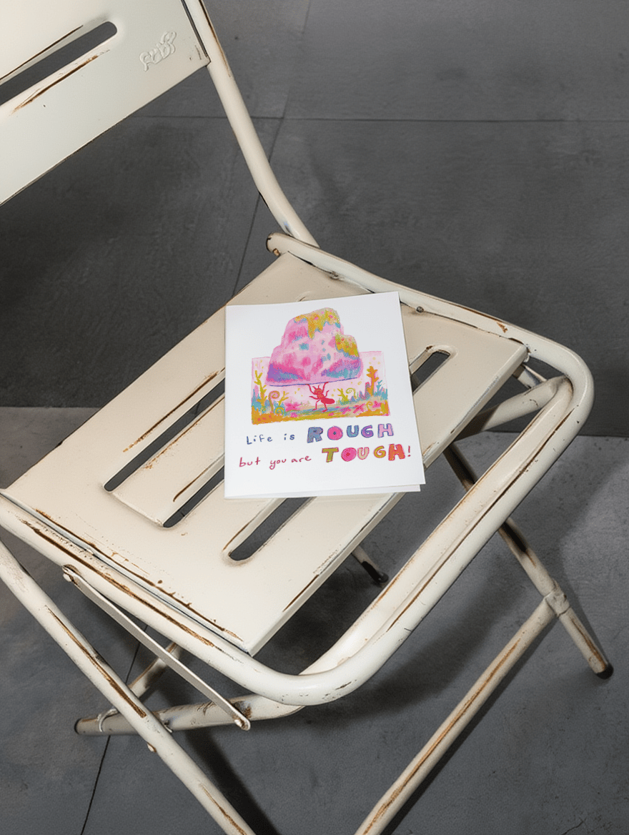 life is rough but you are tough mockup 2