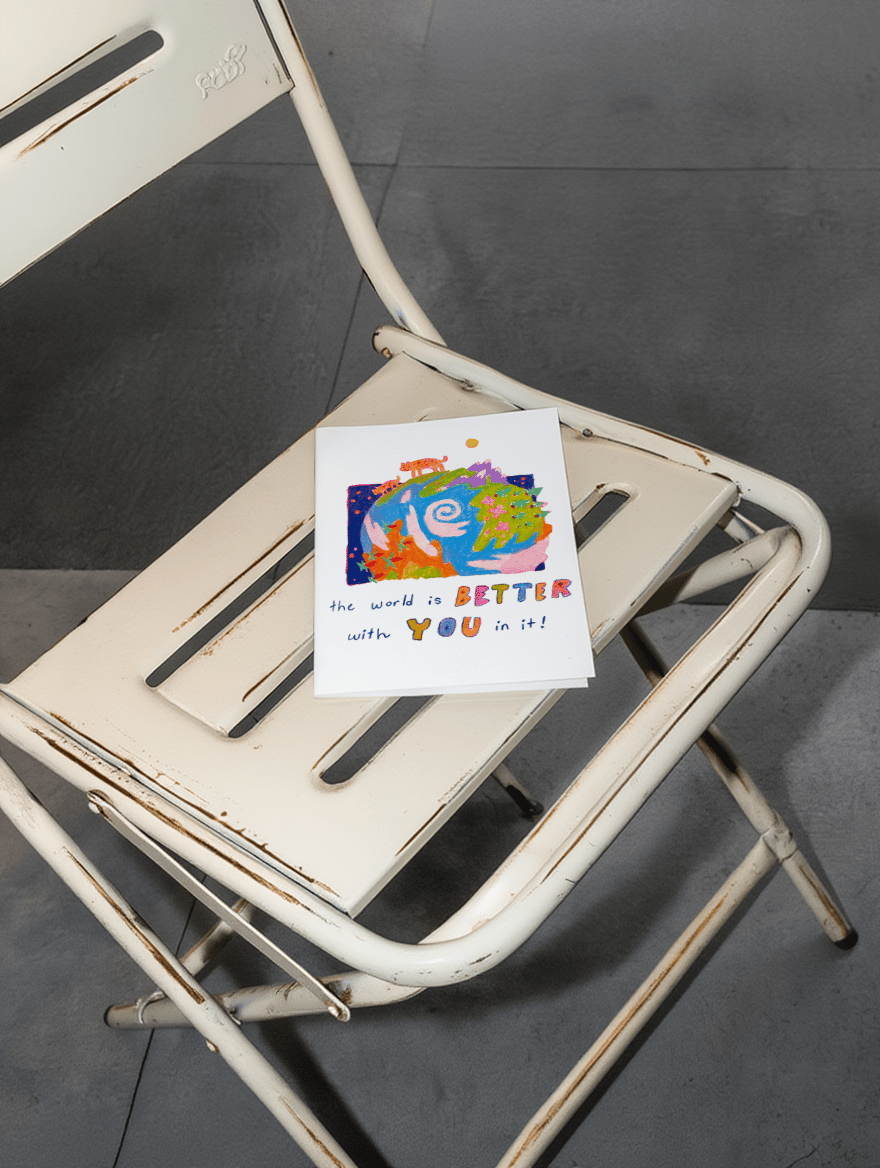 the world is better with you in it mockup 2