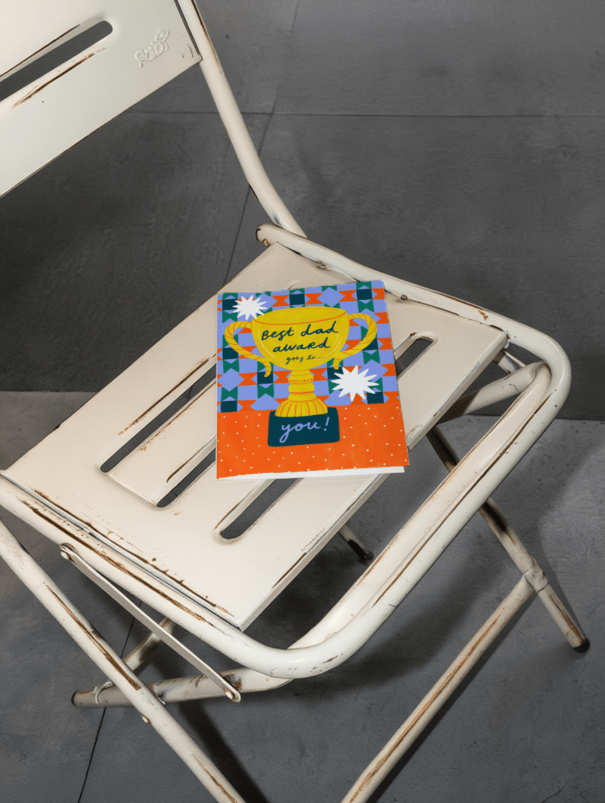 Best Dad Award Trophy mockup 2