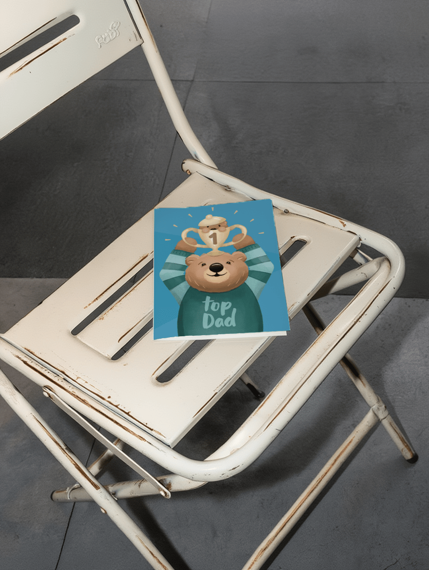 Top Dad Bear Trophy mockup 2