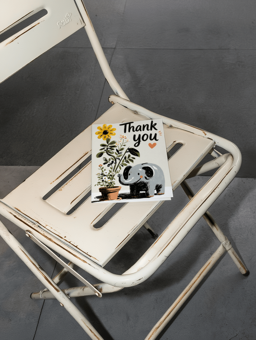 A Little Elephant Thank You mockup 2